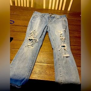 Torrid light distressed jeans size 12